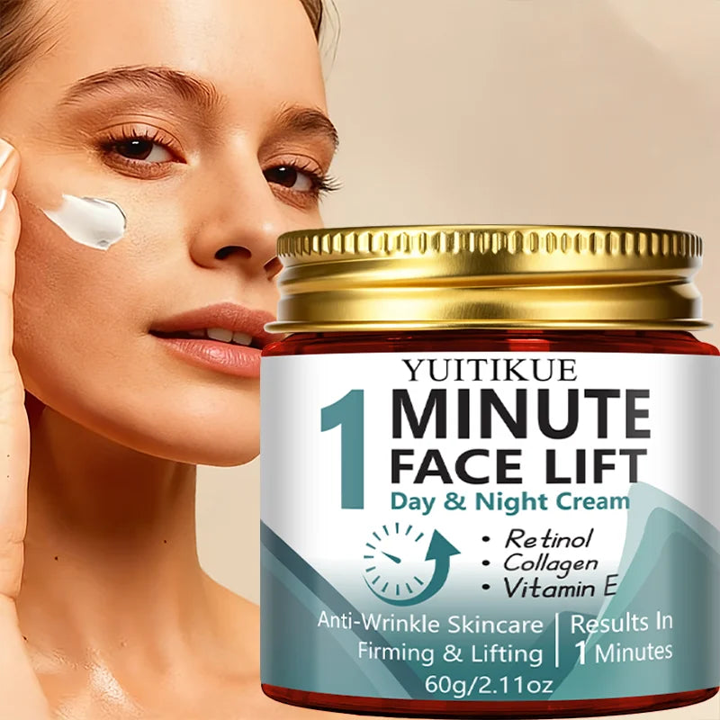 1-Minute Facial Lifting Day & Night Cream, contains retinol and collagen, anti-wrinkle skincare, firming and lifting Oasis Select