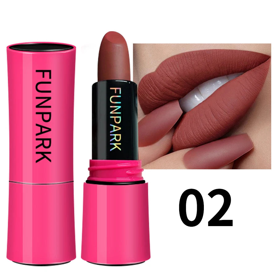 KAFURUX 25-Color Matte Lipstick – Waterproof Long-Lasting