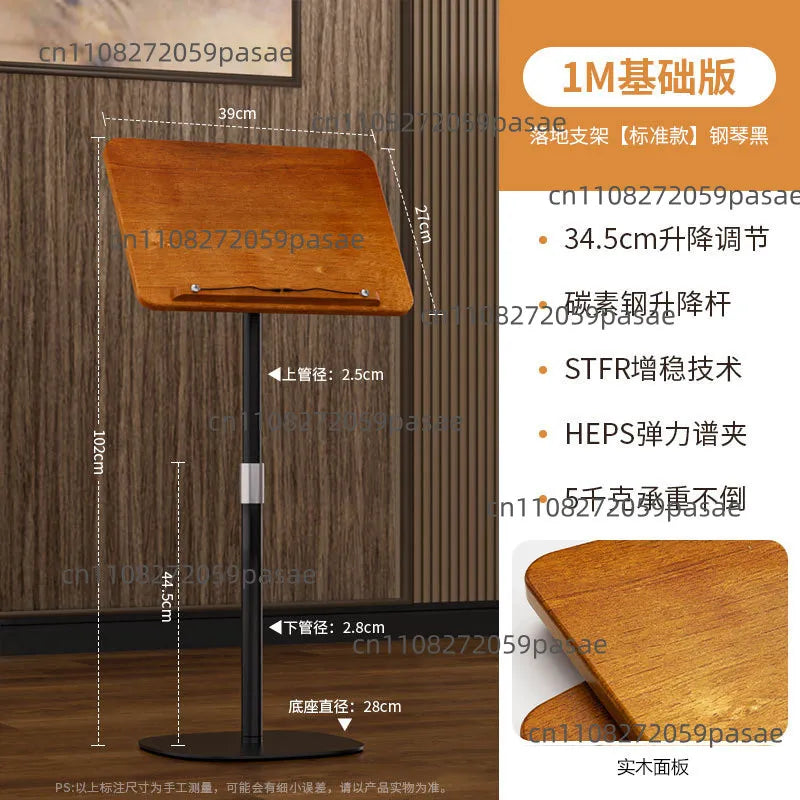 Floor Standing Reading Stand Tablet Holder Adjustable Book Stand for Reading Painting and Morning Study with Stand Up Desk Oasis Select 1M