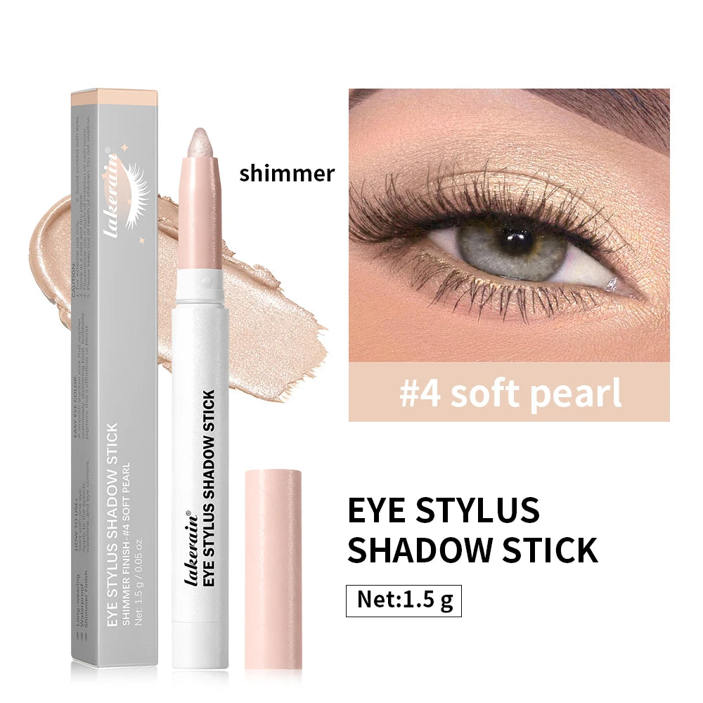 10 Colors Eyeshadow Sticks Long Lasting Waterproof Shimmer Glitter And Matte High Pigmented Eyeshadow Pencil Crayon Makeup Oasis Select 4soft pearl