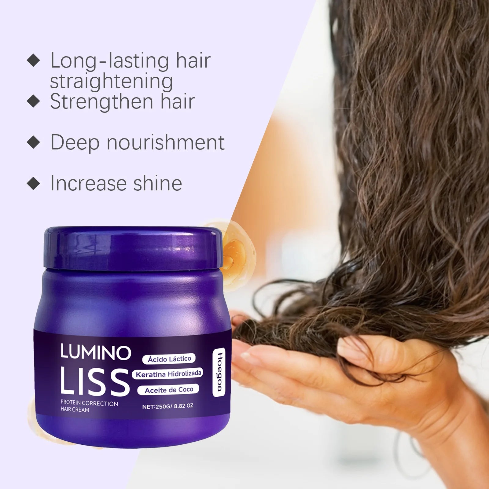 HOEGOA Keratin Hair Mask – Repair, Smooth & Straighten Cream Keratin Hair Mask Oasis Select