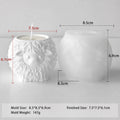 Sheep Candle Mold Versatile 3d Animal Silicone Mold Diy Plaster Mold 3d For Bedroom Home Decor Living Room Oasis Select White 5715