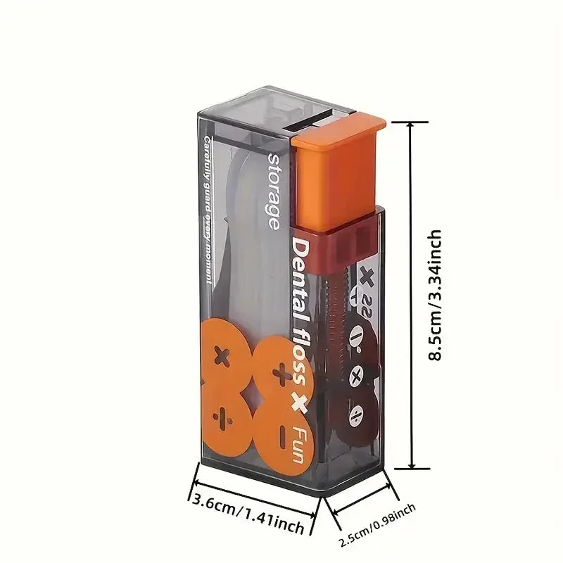 Automatic Dental Floss Storage Box Pop-Up Dental Floss Dispenser with 10Pcs Floss Dental Oral Hygiene Care Portable Oral Care Oasis Select