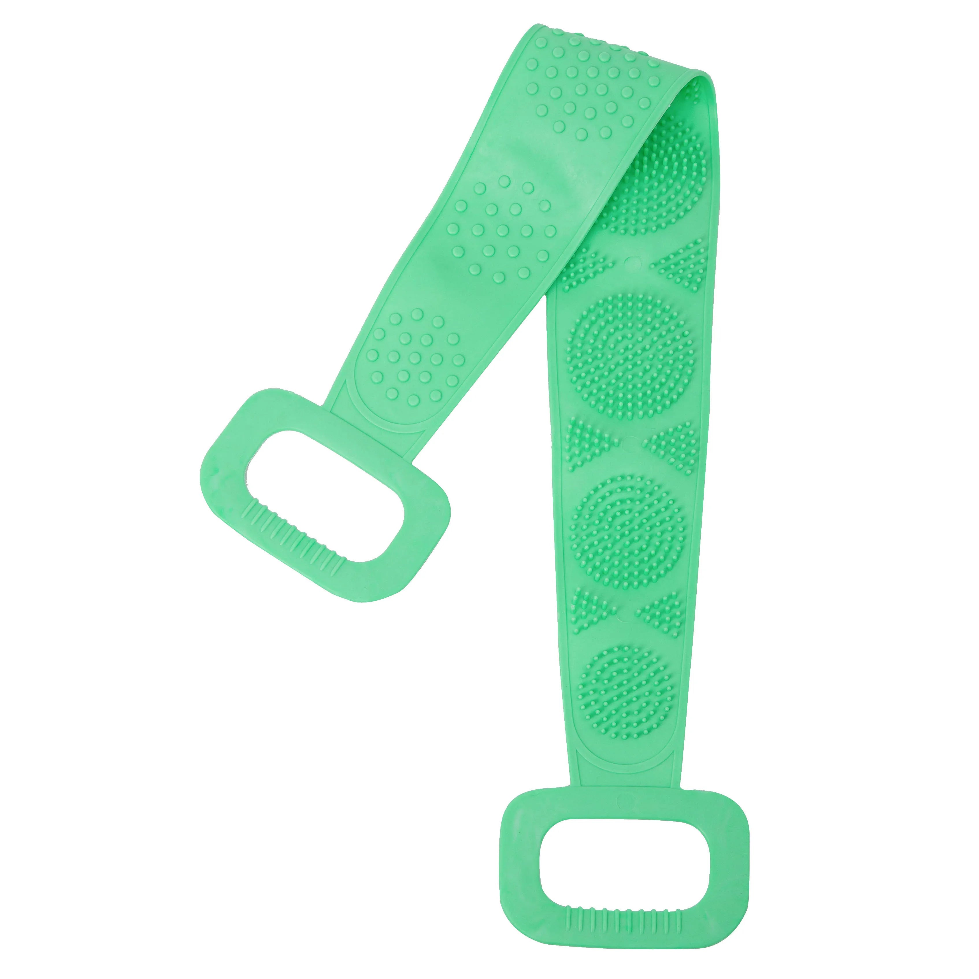 1/2 Silicone Scrubber Back Massage Exfoliating Sponge Bathroom Bath Brush Scrub Shower Brush Body Wash Scrub Removal Bath Spong Oasis Select 1pc green