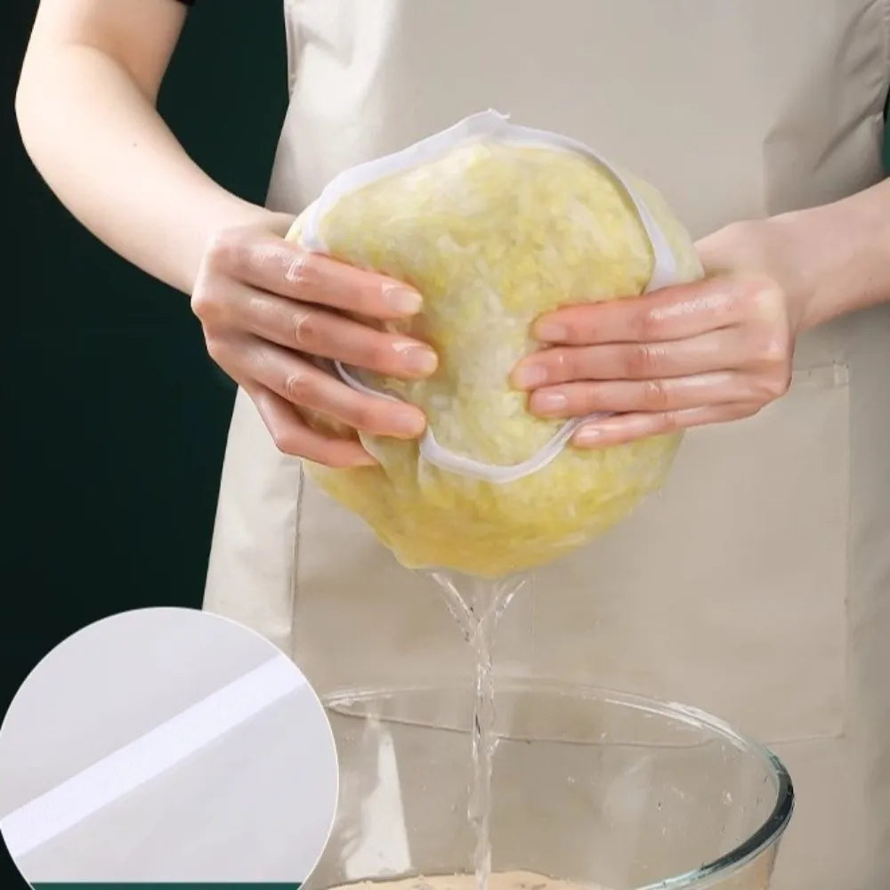 New Bowl Shape Cheese Cloth Bag with Closed Edges Reusable Mesh Bag Fine Mesh Cheesecloth Bags Cooking Tool Oasis Select