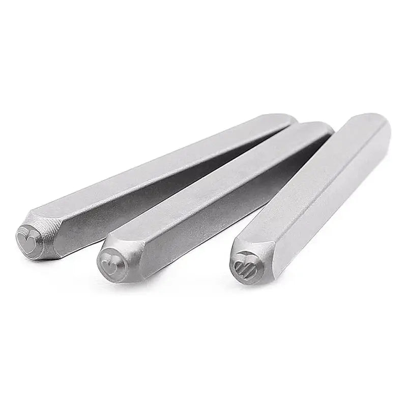LIKE WISH 12 Piece Metal Stamp Set, 3Mm (1/8 Inch) Metal Punch Stamp Kit For Metal Punching Oasis Select