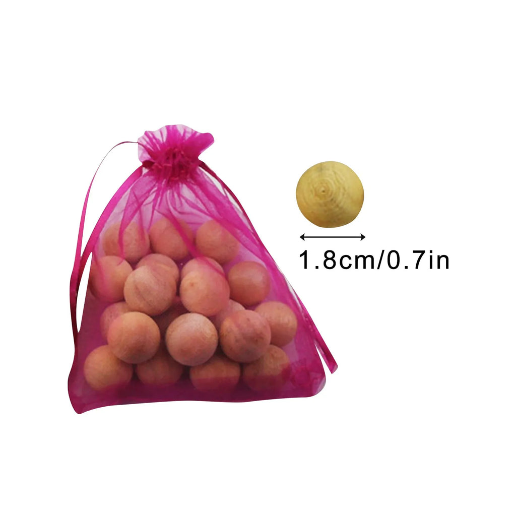 20-Pack Camphor Wood Moth Balls – Natural Pest Repellent Moth Repellent Balls Oasis Select