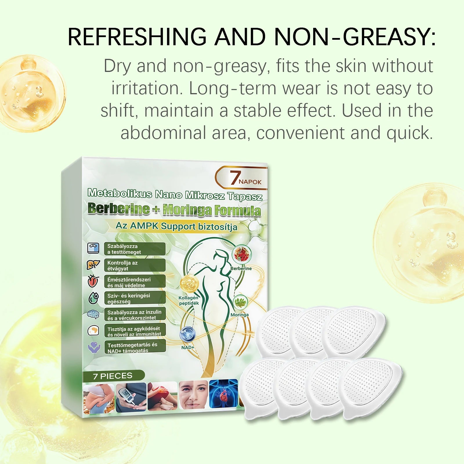 Advanced Nano Microneedle Patch For Body Skin External Application Care Sticker Breathable Daily Use Firming Skin Adhesion≤0.3mm Oasis Select