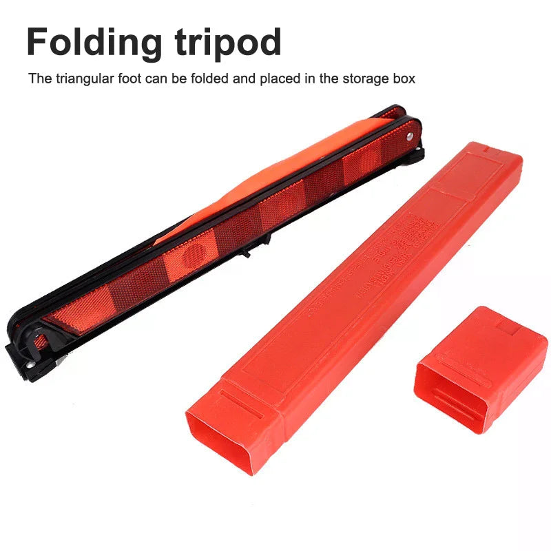 High Visibility Reflective Strips: Foldable Tripod Signs for Car Emergencies Oasis Select