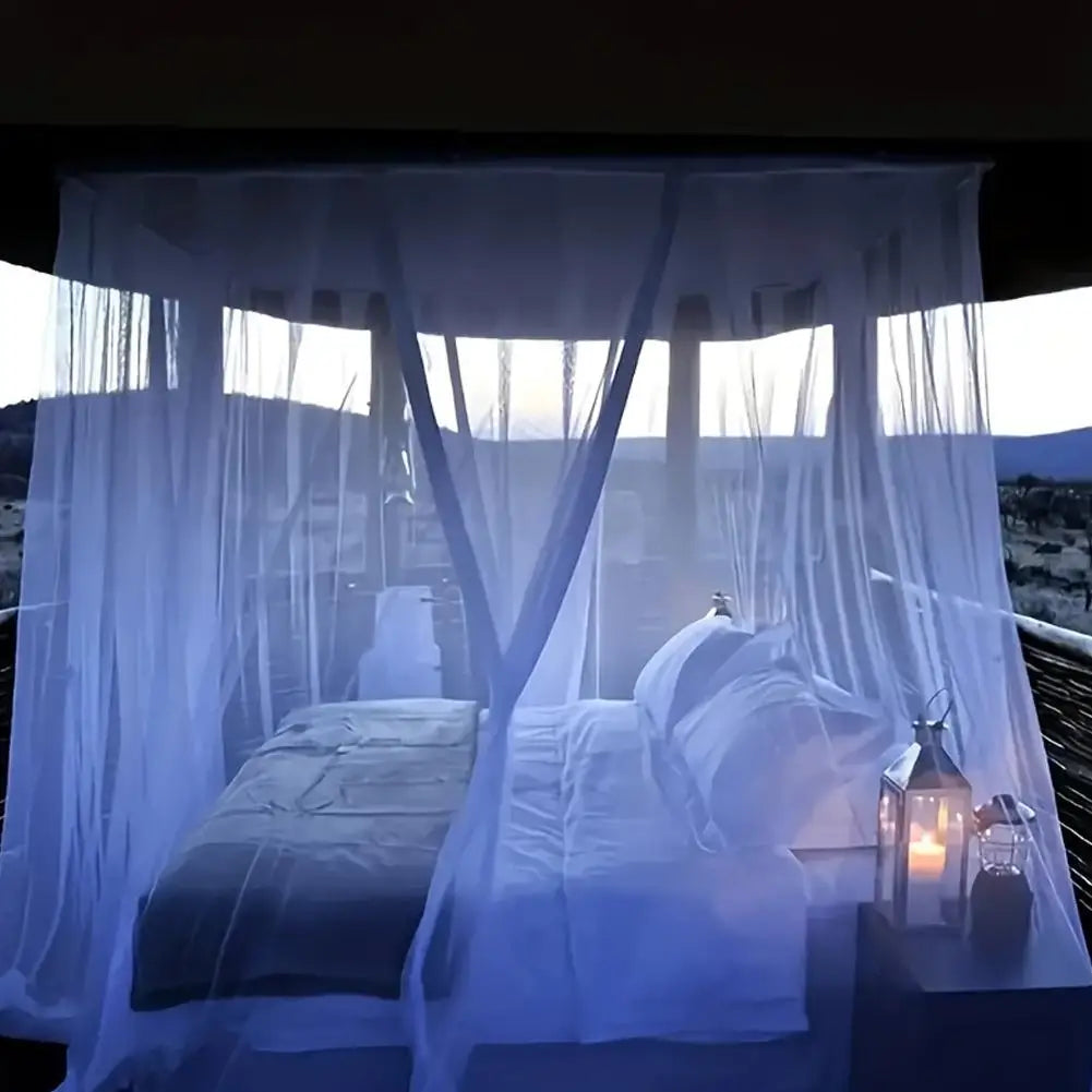 Outdoor Camping Mosquito Net Large White Breathable Insect-Proof Protective Tent Portable Bedroom Bed Curtain Oasis Select
