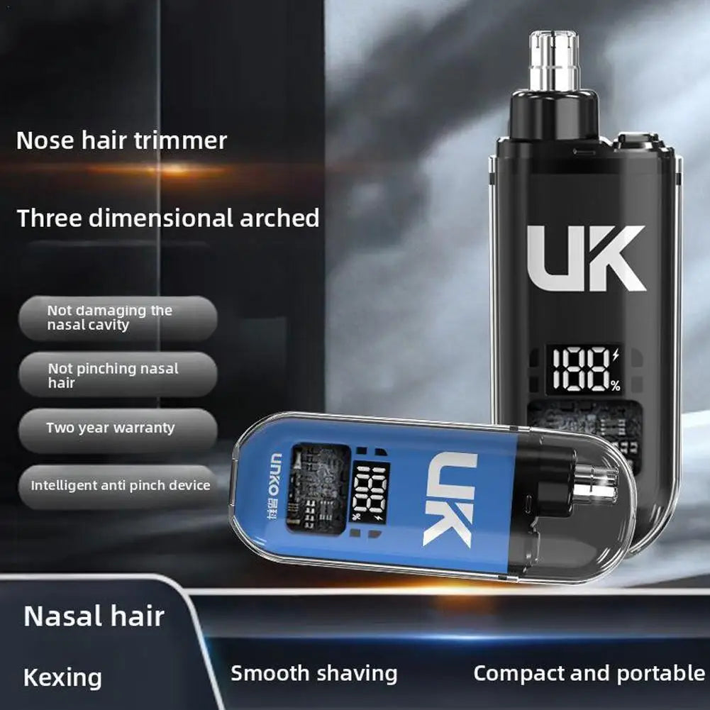 Digital Electric Nose Hair Trimmer Painless Shaving Mens Eyebrow Nose Trimmer USB Rechargeable Ear & Nose Hair Trimmer Machine Oasis Select