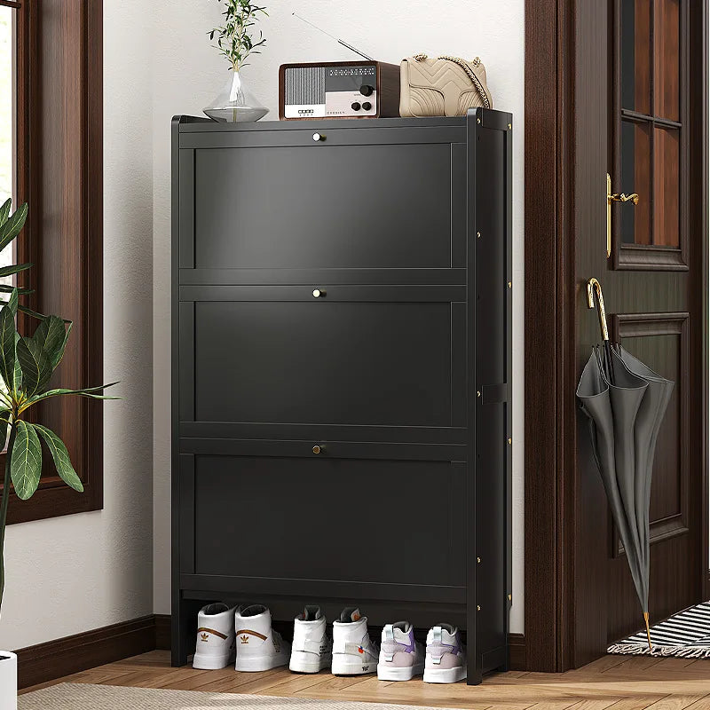 Ultra-thin shoe cabinet 17cm household door economical simple modern storage cabinet narrow large capacity tipping bucket Oasis Select