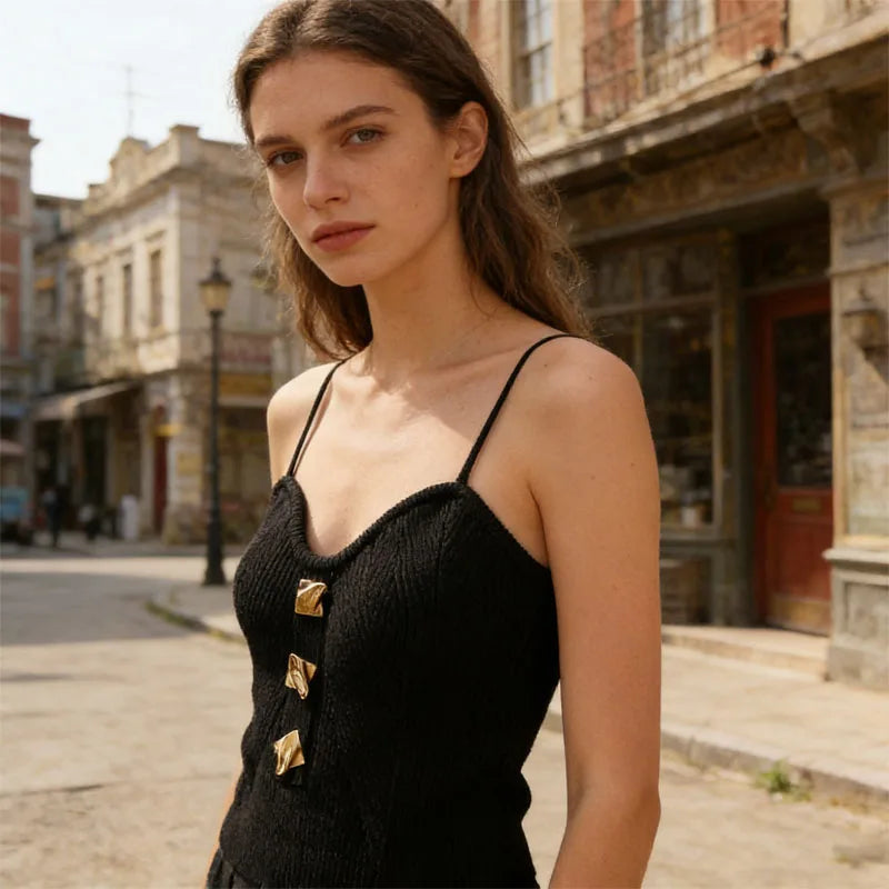 Knit Bandeau Camisole for Women Summer New Sleeveless Backless Crop Top Layering Undershirt Casual Chic Basic Clothing Oasis Select