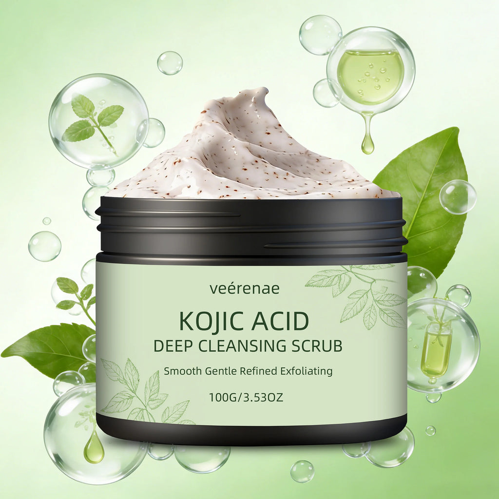 Veerenae Kojic Acid Cleansing Scrub – Face & Body Exfoliator