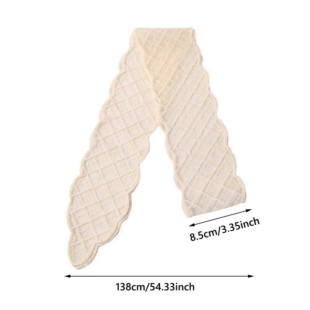 Fashion Multi-Functional Lace Scarf Pastoral Forest Style Fairy Hair Tie Spring-Summer Bandana Scarves for Women Girls Oasis Select