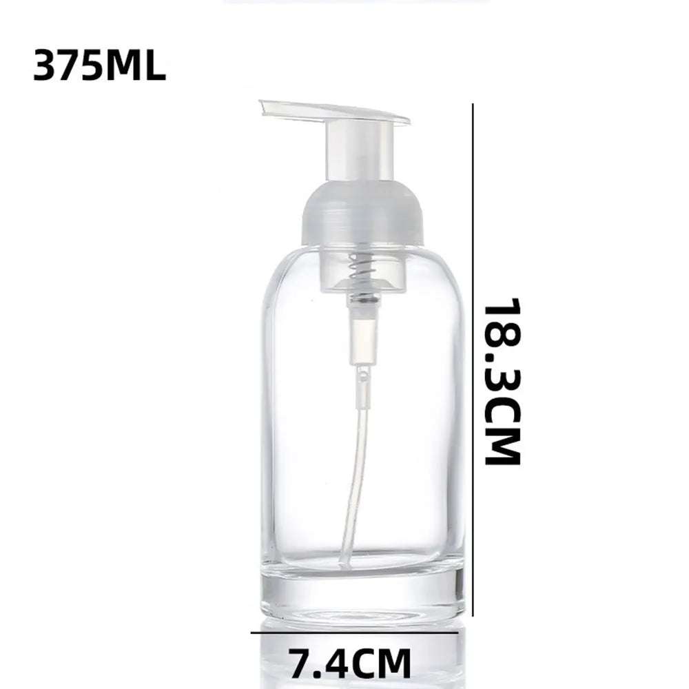 Glass Foam Pump Bottle 250ml & 375ml | Refillable Dispenser