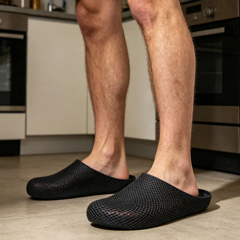 Breathable Clog Work Shoes for Men Summer Slip on Anti Slip Kitchen Safety Shoes Lightweight Indoor Outdoor Garden Clogs Oasis Select