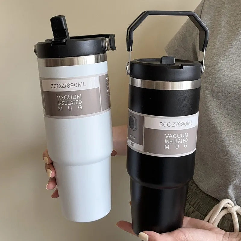 890ml Ultra Large Capacity Insulated Cup 304 Stainless Steel Insulated Cup Cold Insulated Outdoor Portable Ice Cream Cup Oasis Select