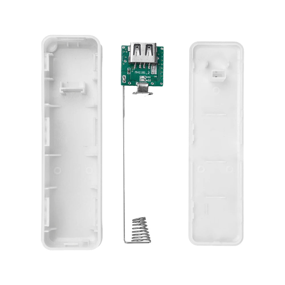 DIY Power Bank Case for 21700 Battery Solder-Free Type-C Portable 5V 1A Mini Power Supply Kit Not Including Batteries Oasis Select White