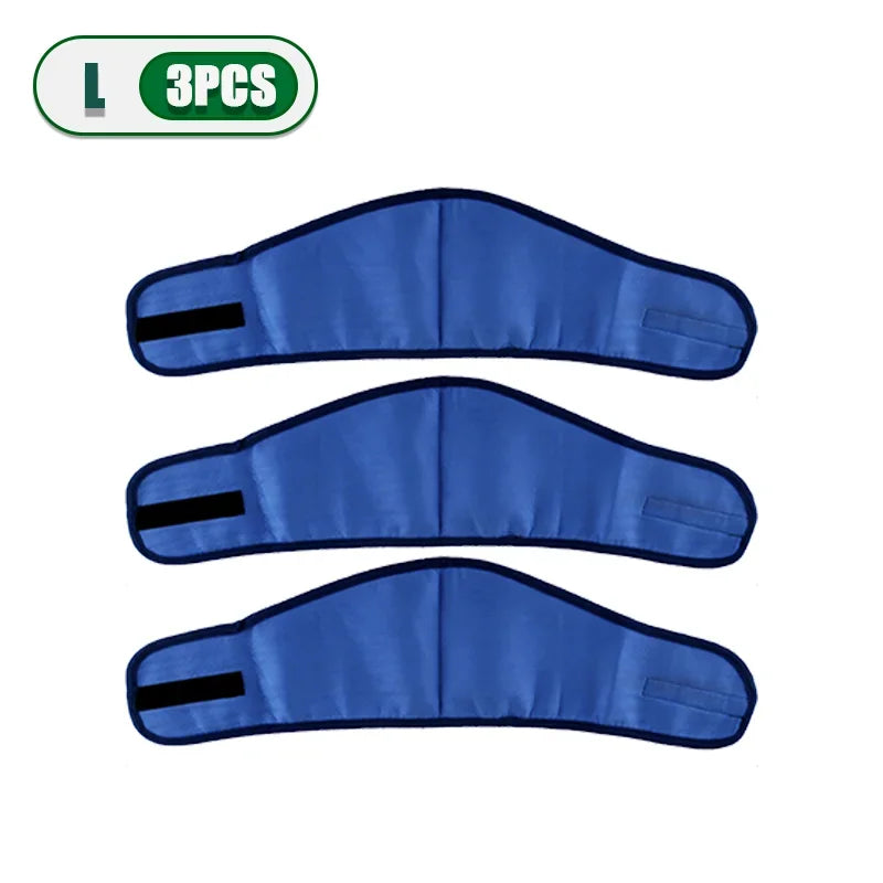 1-10PCS Pet Cooling Scarf for Dogs Summer Ice Silk Cooling Bandana Neck Wrap for Heat Relief Reusable Chill Mat for Pets Oasis Select Blue L-3PCS