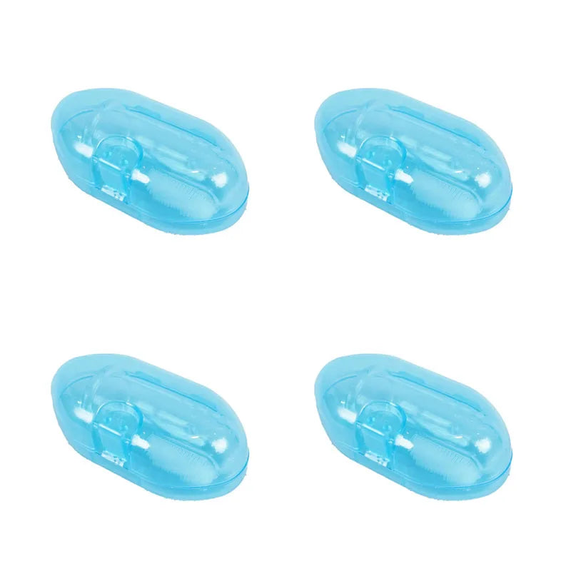 1/2/3/4pcs Silicone Finger Toothbrush Suitable For Dogs And Cats-Teeth Care Easy To Clean Teeth Cleaning Tool Oral Care Tool Oasis Select 4pcs Blue Box with b