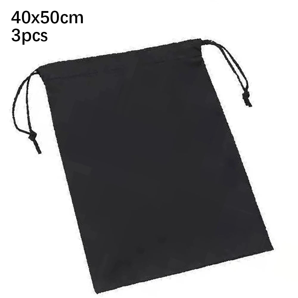 Sacs de rangement en Nylon, sac d'emballage à cordon, housse anti-poussière robuste, poignée en corde Flexible, sac d'organisati Oasis Select 40x50cm 3pcs