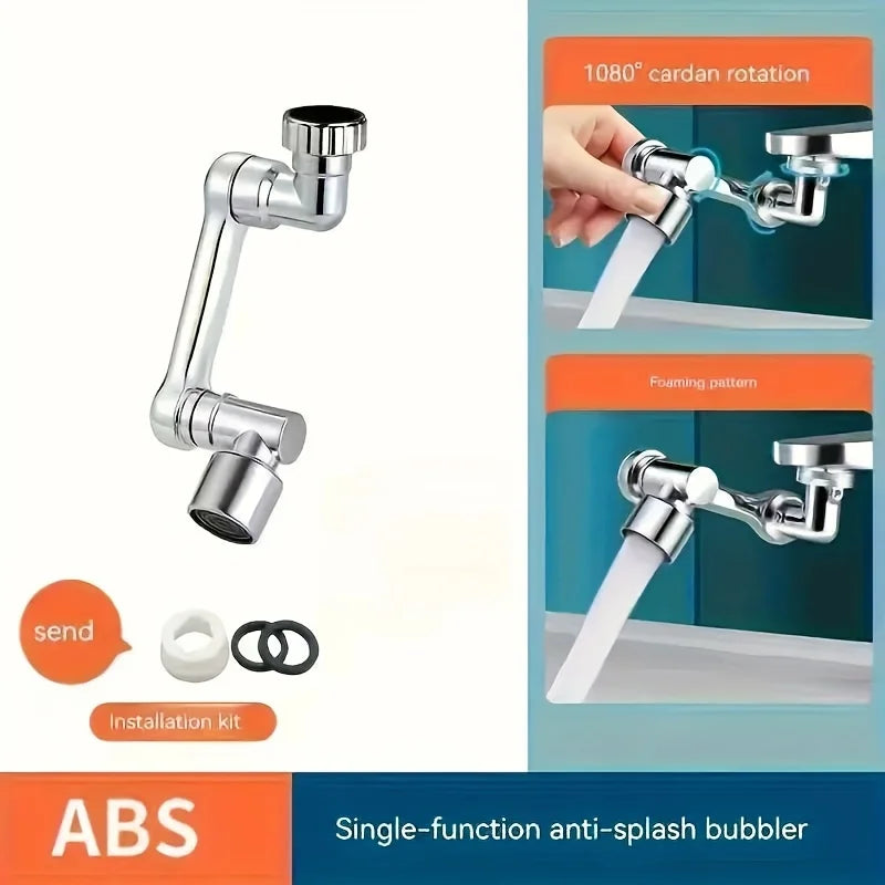 360° Rotating Faucet Extender - Multi-Functional, Foldable & Portable Spray Head for Bathroom & Kitchen Sinks Oasis Select