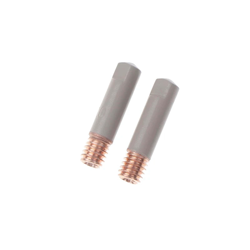 2Pcs/Set 15AK Welding Contact Tips New Coating Protect 25mm M6 Gas Nozzle Tip 0.8mm-1mm MIG Welding Torche Welding Tool Parts Oasis Select