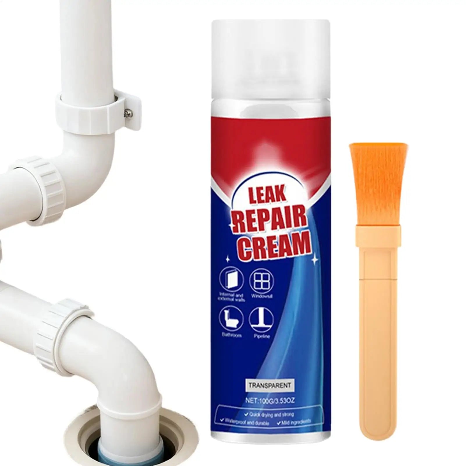 Leak Repair Waterproof Sealant Super Strong Bonding Household Seal Repair Tool Mighty Sealant Cream Coating Sealant 100g Oasis Select