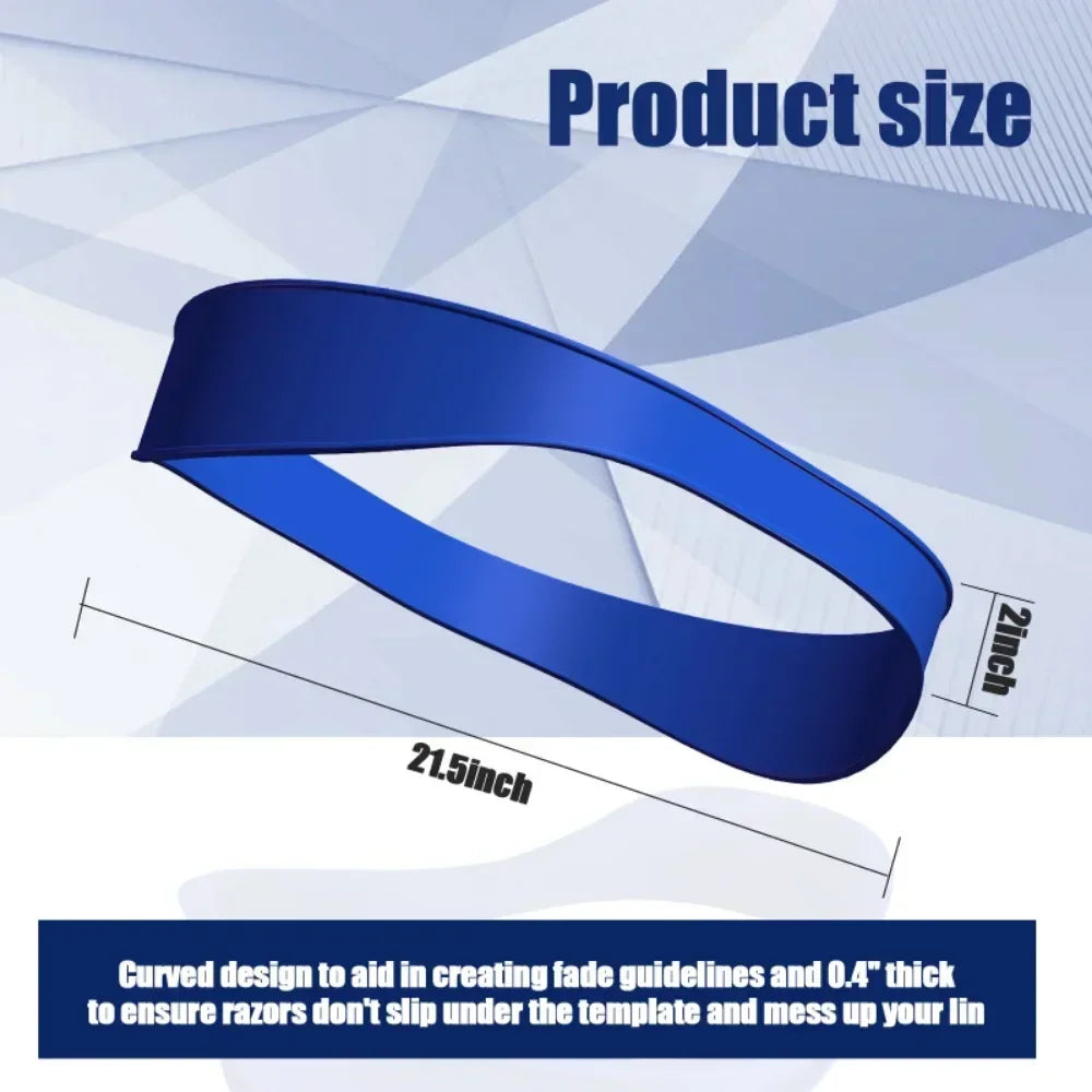 DIY Home Hair Trimming Haircut Curved Headband Silicone Neckline Shaving Template Hair Cutting Guide Barber Hair Styling Tools Oasis Select