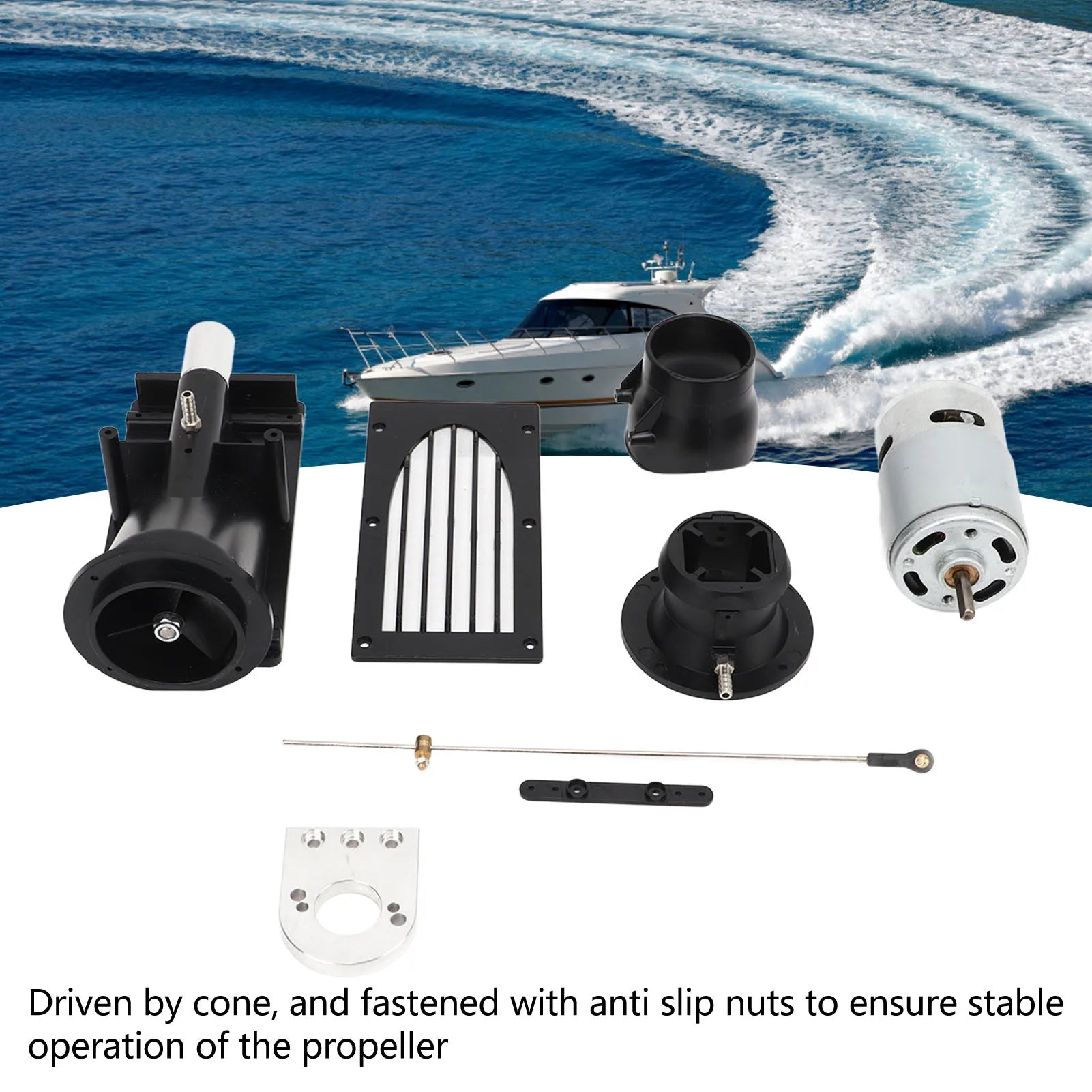 40mm RC Boat Jet Pump Thruster RC Boat Thruster Jet Pump Set with 775 Brushed Motor 40mm RC Boat Jet Pump Thruster Oasis Select