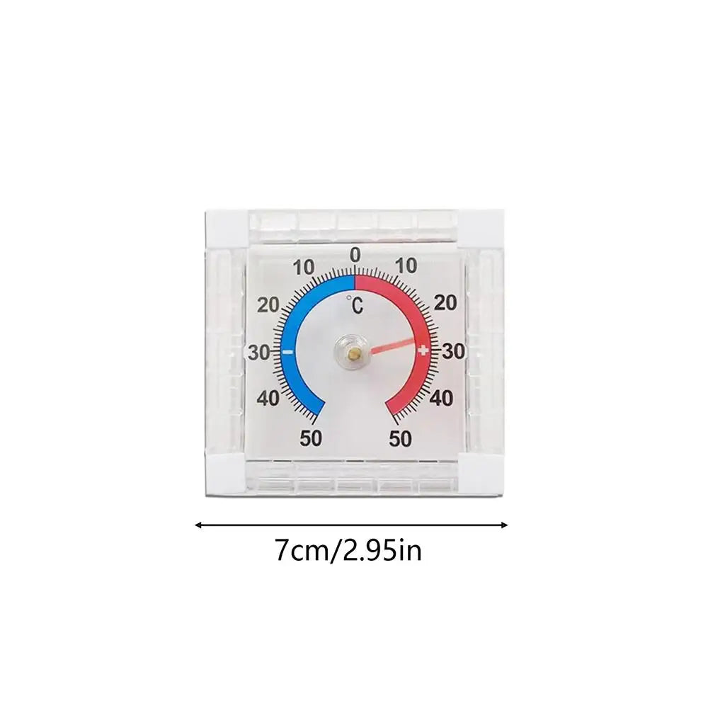 -50C~50C Dial Temperature Thermometer Window Indoor Outdoor Wall Garden Home Graduated Disc Measurement Multimeter
