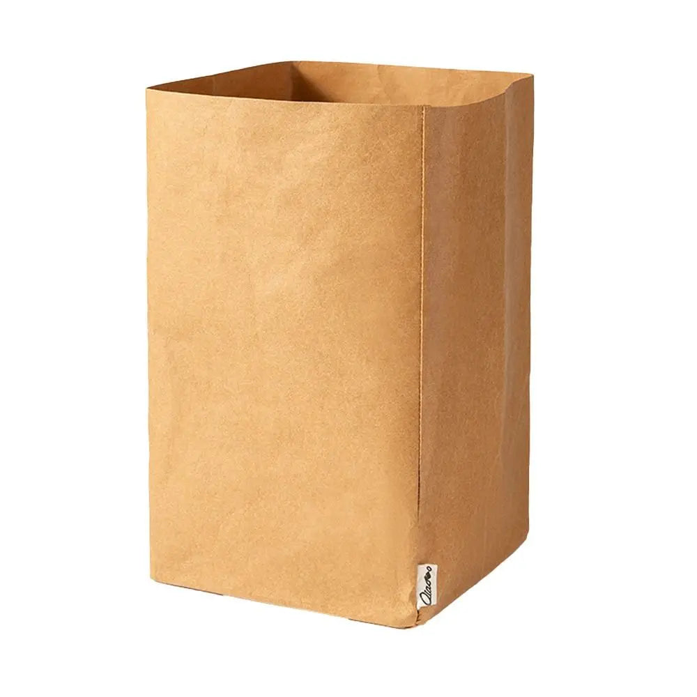 Durable Reusable Kraft Paper Bag Large Capacity Waterproof Packaging Bag Thickened Square Washable Takeaway Bag Home Oasis Select 01-XL