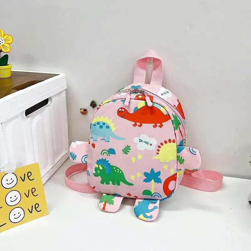 Cartoon Dinosaur Baby Backpacks Kindergarten Schoolbag Children Boys Girls School Bags Adjustable Animals Kid Backpack Oasis Select Pink