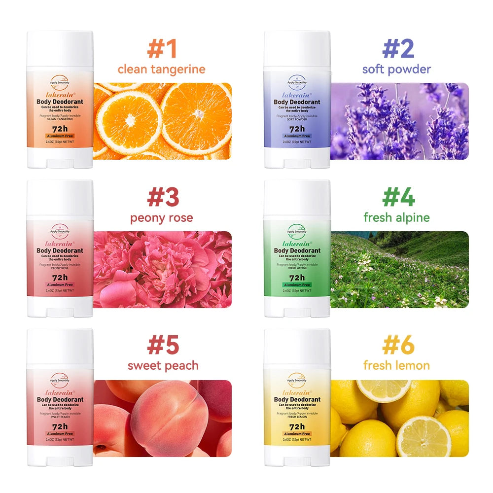 New Whole Body Deodorant Invisible Cream Stick 72 Hour Odor Control Aluminum Free Baking Soda Free Skin Care Oasis Select