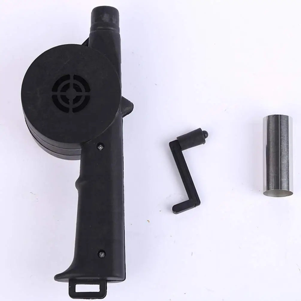 Outdoor Barbecue Fan Hand-cranked Air Blower Portable BBQ Grill Fire Bellows Tools Picnic Camping Accessories Barbeque Oasis Select