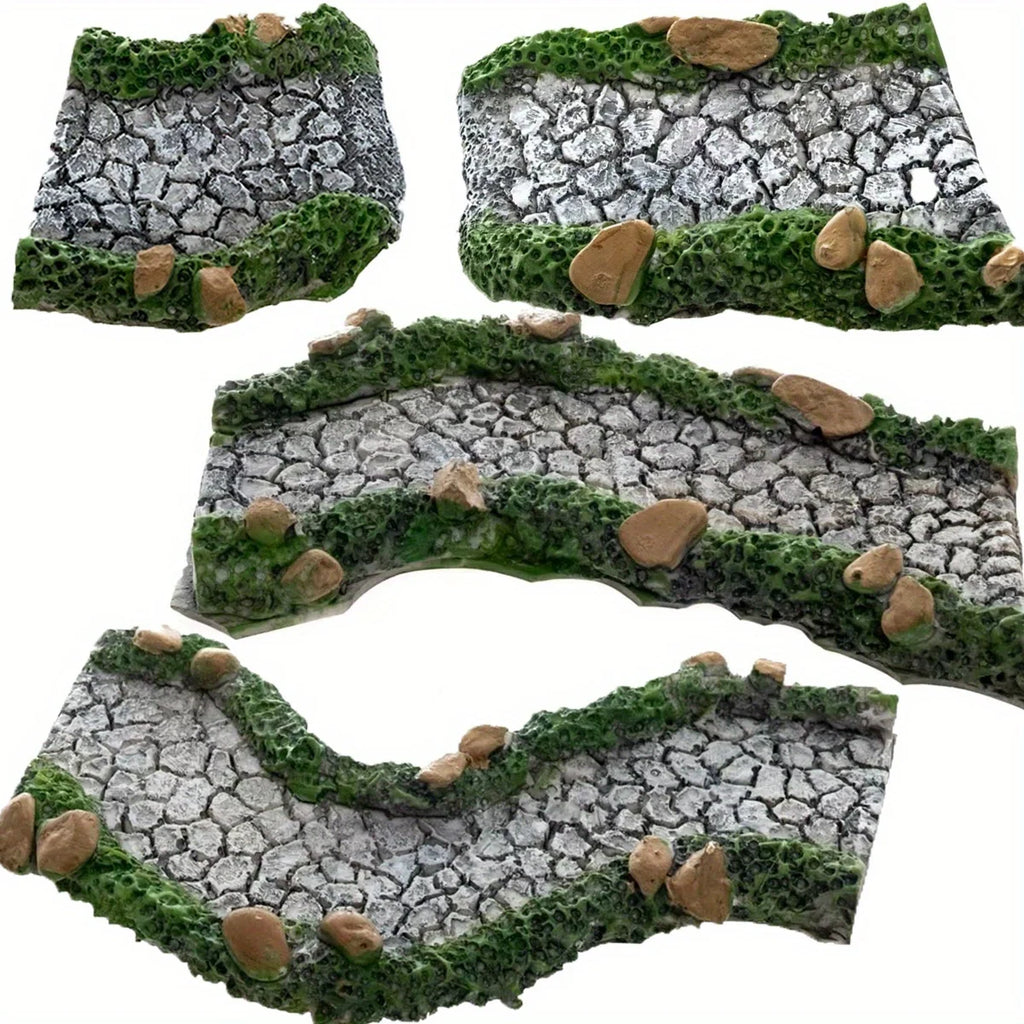 Artificial stone paths, fairy garden paths, resin art decorations, micro landscapes, flower pot miniature landscaping, DIY Oasis Select