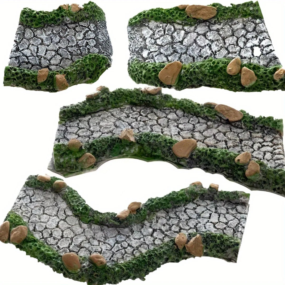 Artificial stone paths, fairy garden paths, resin art decorations, micro landscapes, flower pot miniature landscaping, DIY Oasis Select