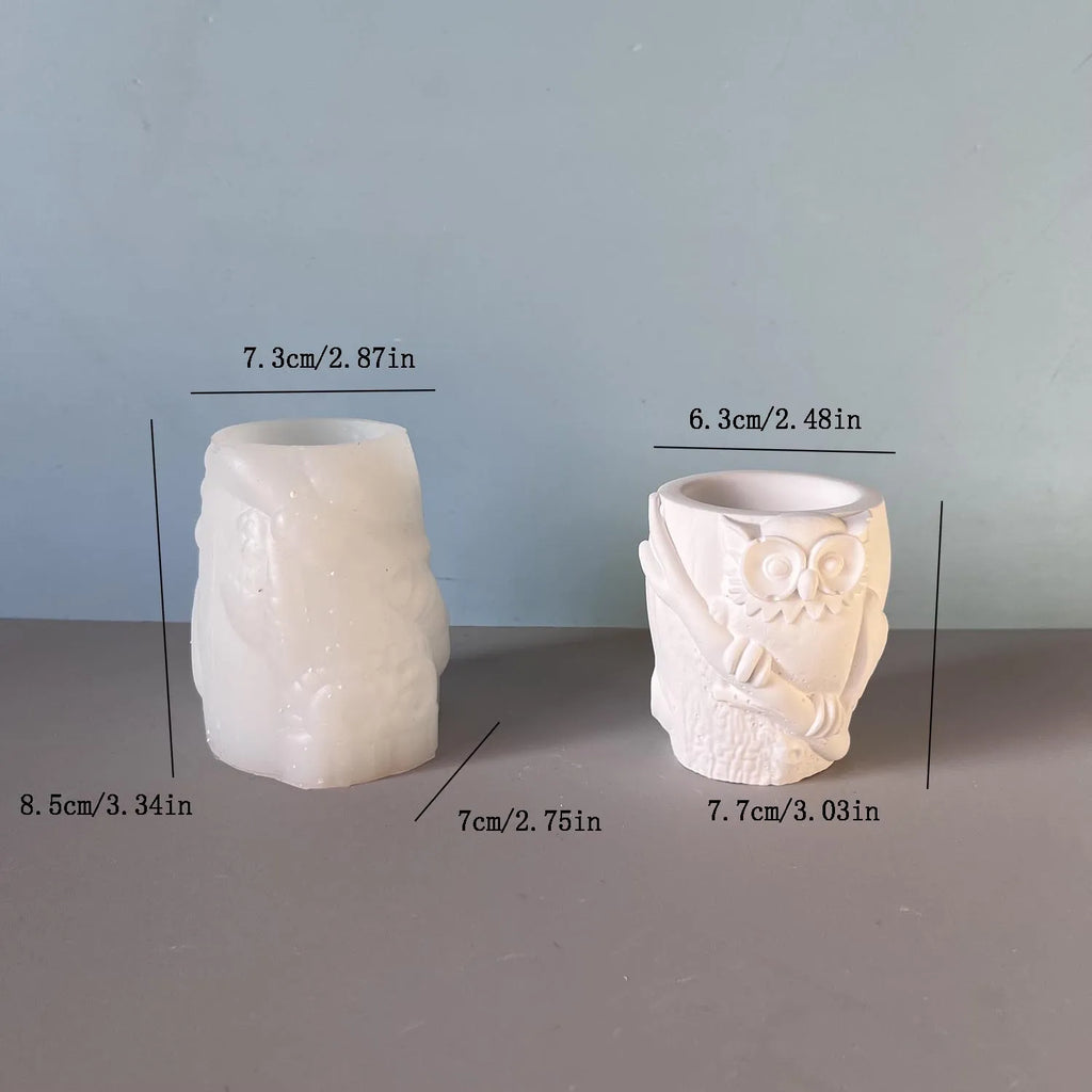 Cement Planter Mold Flexible Owl Silicone Mold Scented Candles Mold High Quality For Art Creation Home Decoration Diy Crafts Oasis Select owl