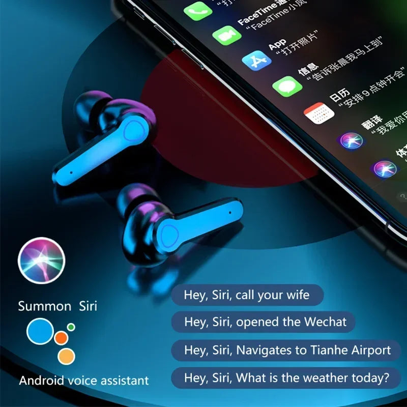 M19 headset TWS Earphone Intelligente Touch Control Wireless Bluetooth-compatible Headphones Waterproof LED Display With Mic Oasis Select