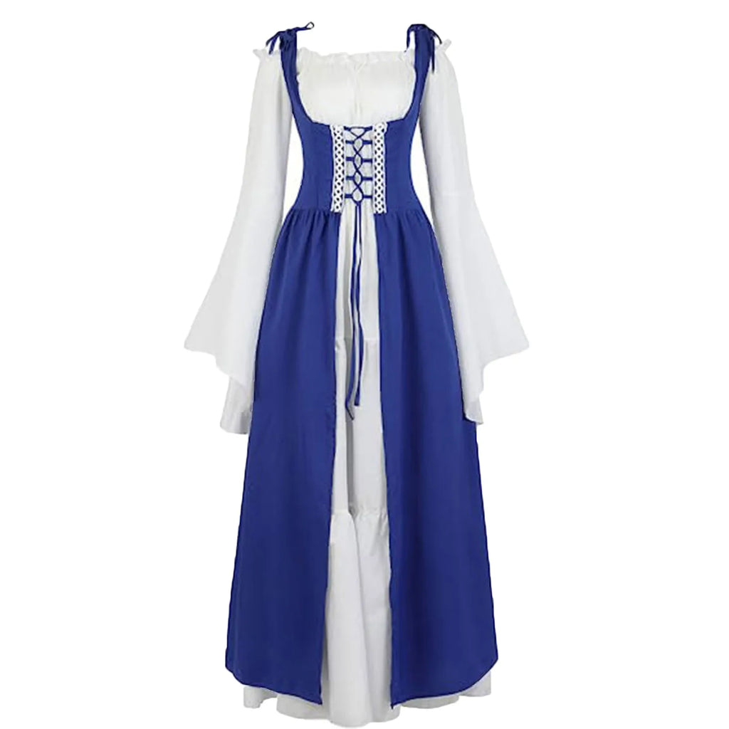Women's Medieval Corset Lace-Up Dress | Halloween Cosplay Costume Dress Oasis Select