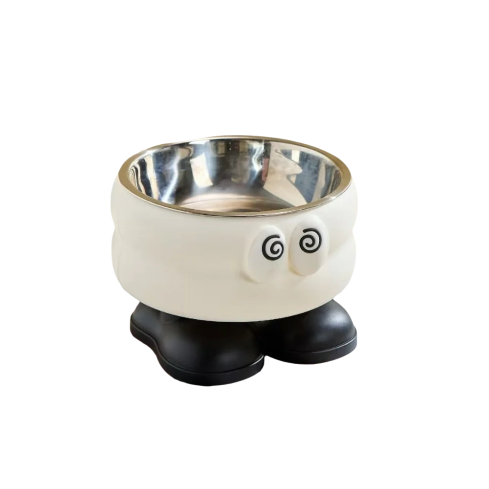 Elevated Stainless Steel Pet Bowl | Non-Slip Anti-Tip