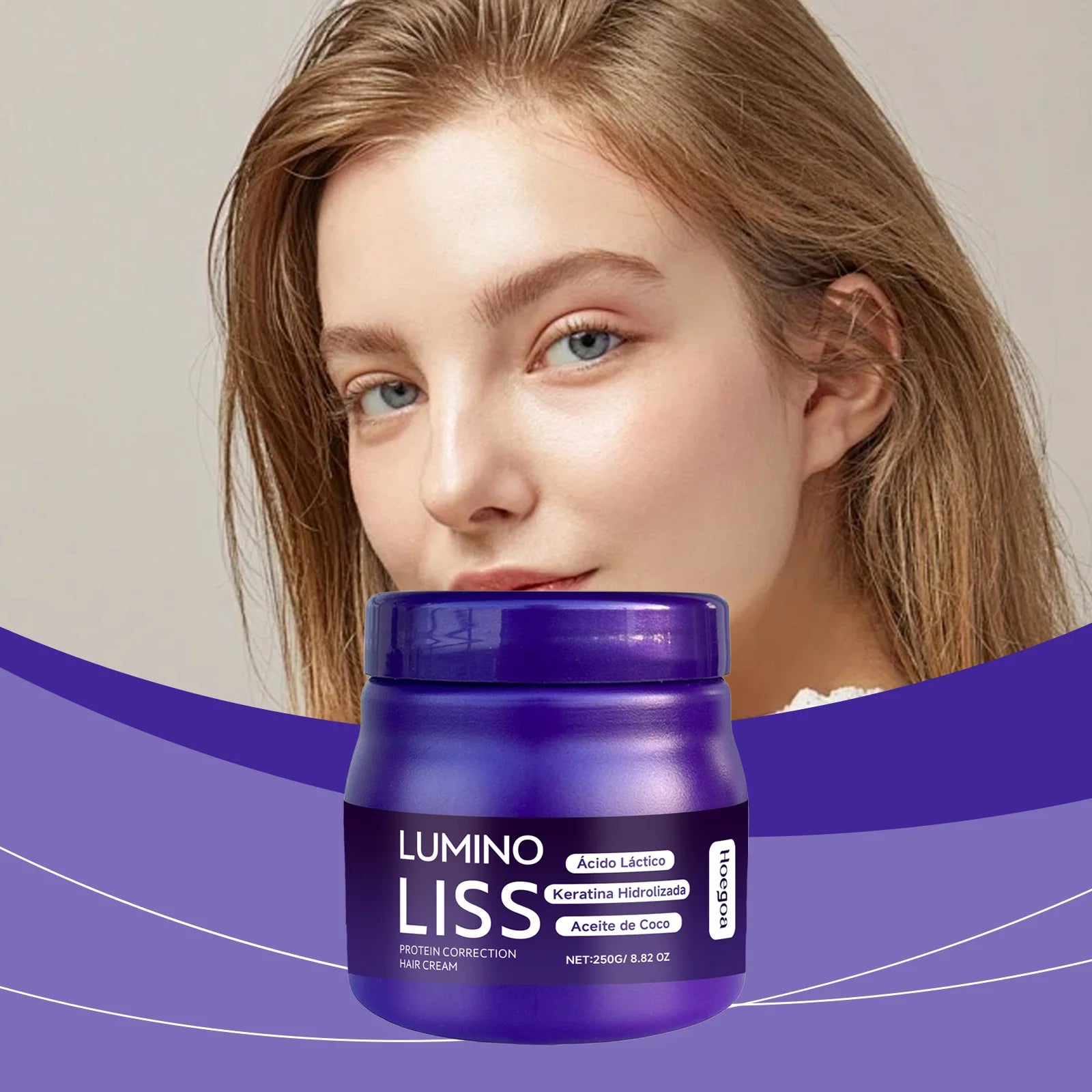 PH-Balancing Hair Protein Straightening Cream Strengthens Hair Structure Reduces Heat Damage Risk Protein Smoothing Cream Oasis Select