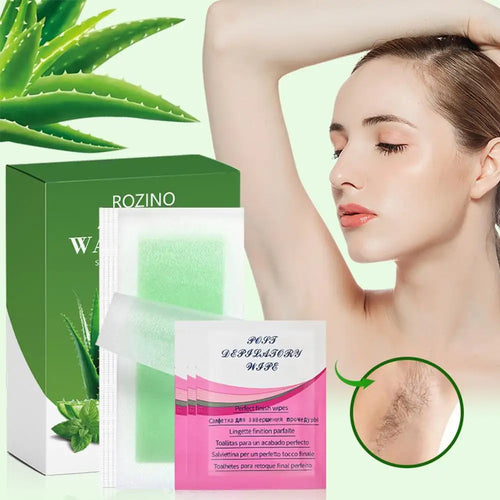 30PCS/Box Depilatory Wax Strips For Painless Hair Removal Wax Paper Cold Wax Strips Paper For Face Neck Arm Leg Body Beauty Tool Oasis Select