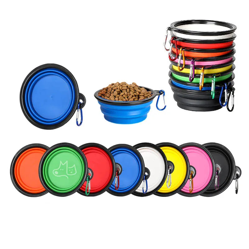 TPE dog bowl cat bowl wear-resistant and durable pet folding bowl travel outdoor drinking water feeding portable pet bowl Oasis Select