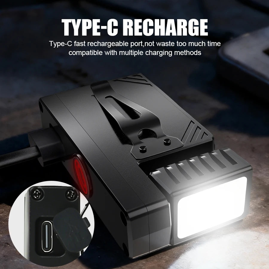ZHIYU Mini EDC Flashlight 800LM LED COB USB-C Rechargeable