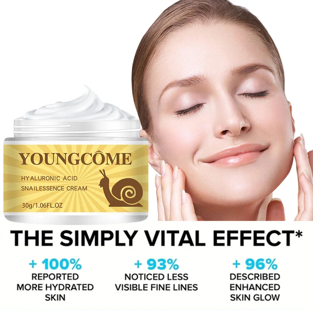 Snail Hyaluronic Acid Essence Cream – Nourish & Firm Skin