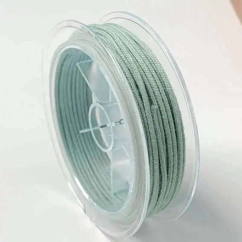 1.2/1.5/2.0MM Chinese Knotted Rope Bright Cord Braided Rope Bracelet Weaving Nylon Cord Diy JEWELRY Necklace Accessories Oasis Select Azure 1.5mm