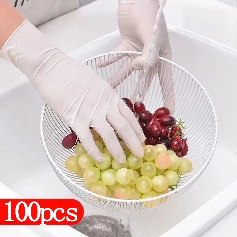 100-Pack White Disposable Nitrile Gloves – Latex & Powder Free Disposable Nitrile Gloves Oasis Select