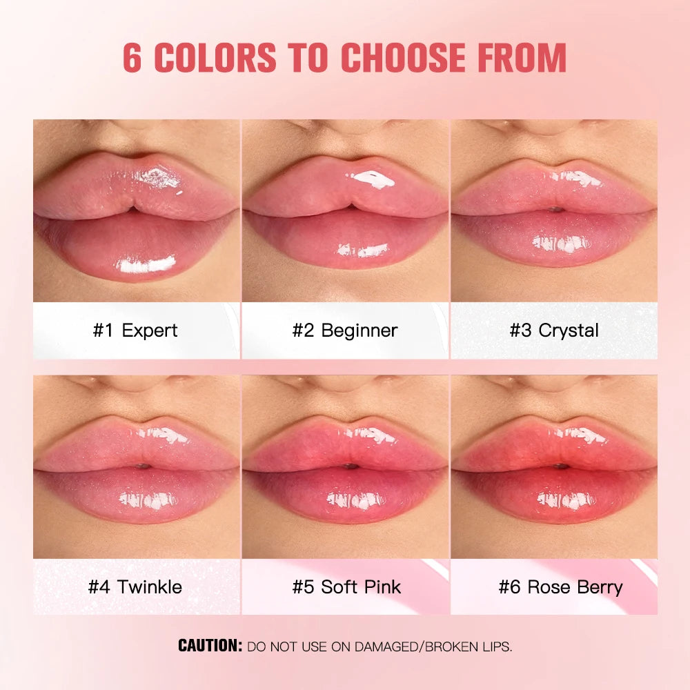 Lip Plumper Korean Cosmetics Moisturizing Transparent Gloss Fragrance Free Plumping Care 0.15oz Stocking Stuffer Oasis Select